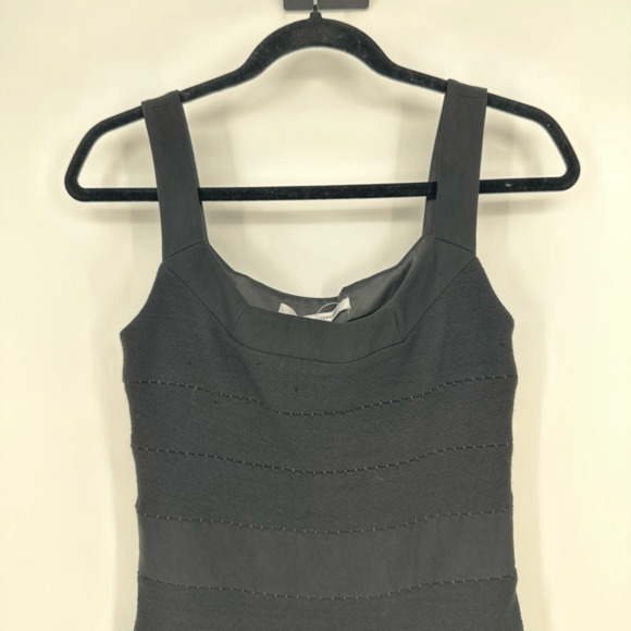 Diane Von Furstenberg Bodycone Bandage Wool Midi Dress Sz 4 Old Money Minimalist - Picture 3 of 12